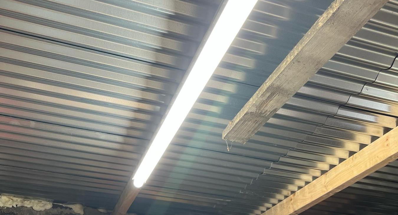 N Brown Electrical Belfast - garage lighting upgrade