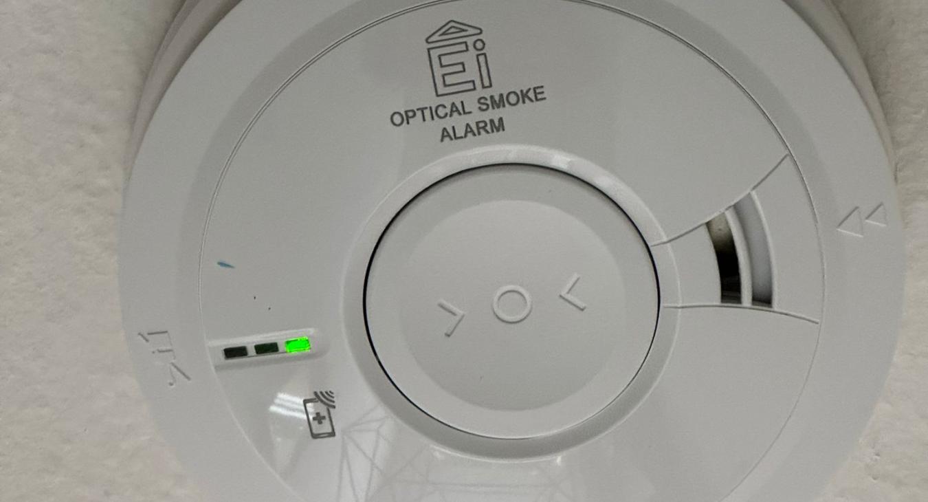 Smoke detector installed by N Brown Electrical